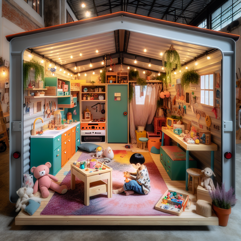Can a portable garage be converted into a playhouse?