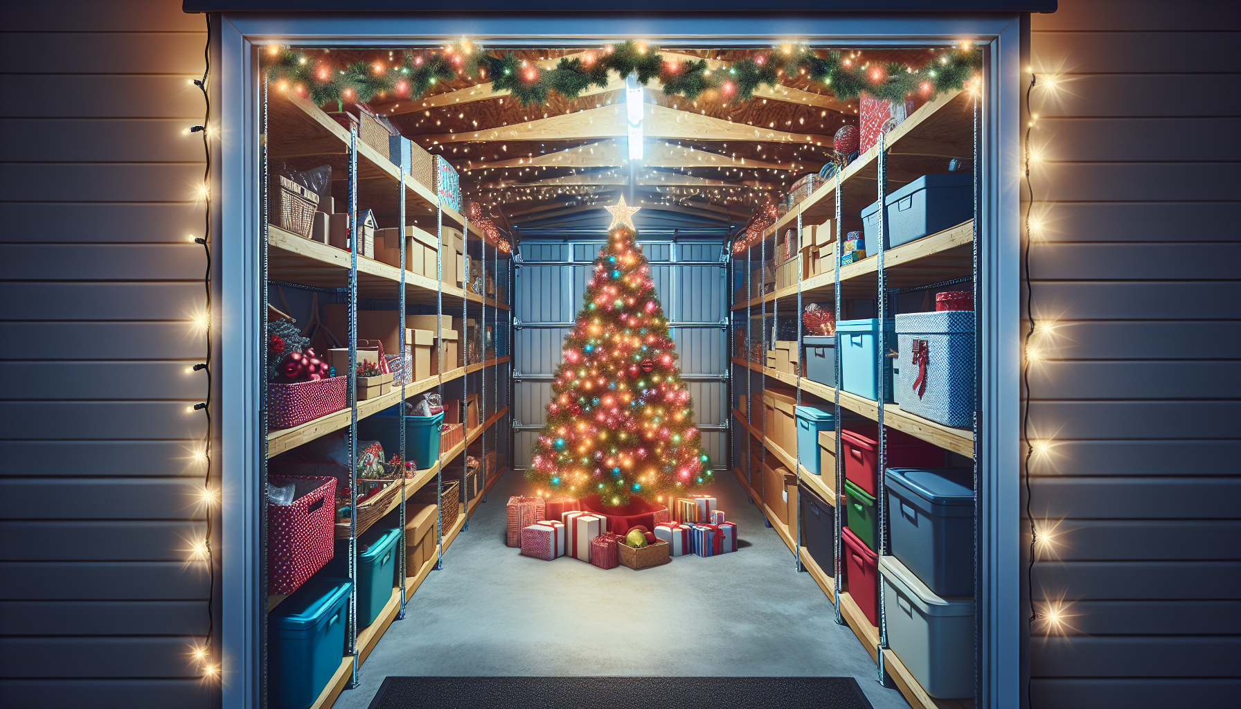 Can a portable garage be used to store holiday decorations?