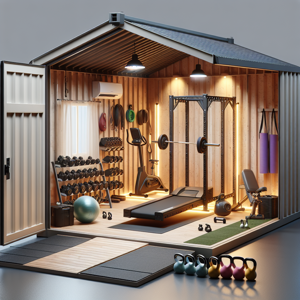 Can I convert a portable garage into a home gym?