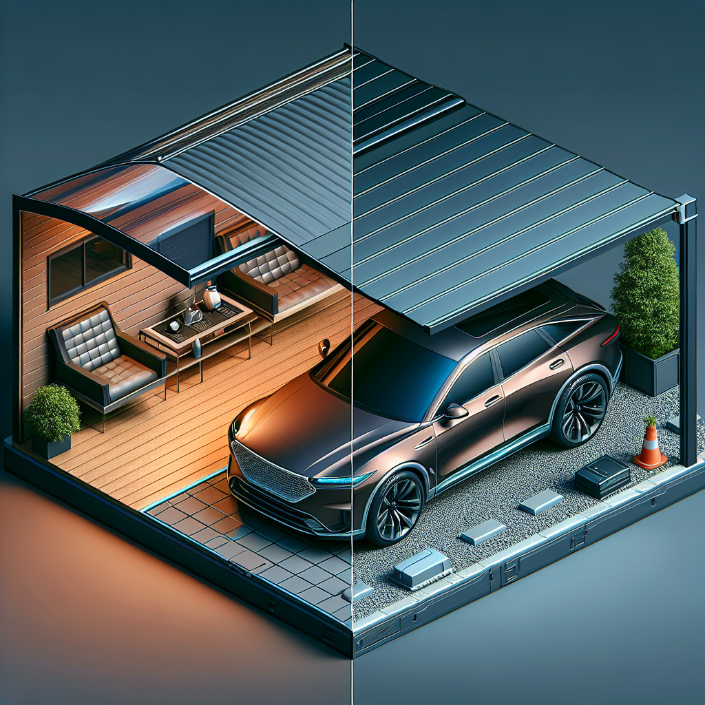 Understanding the Distinction: Portable Garages vs. Carports