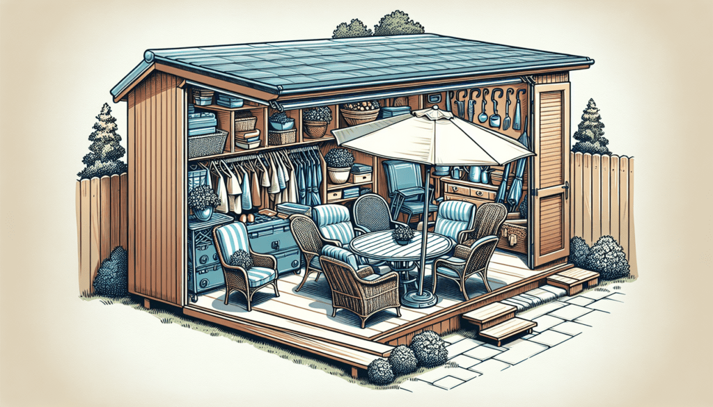 Using a Portable Garage to Store Patio Furniture