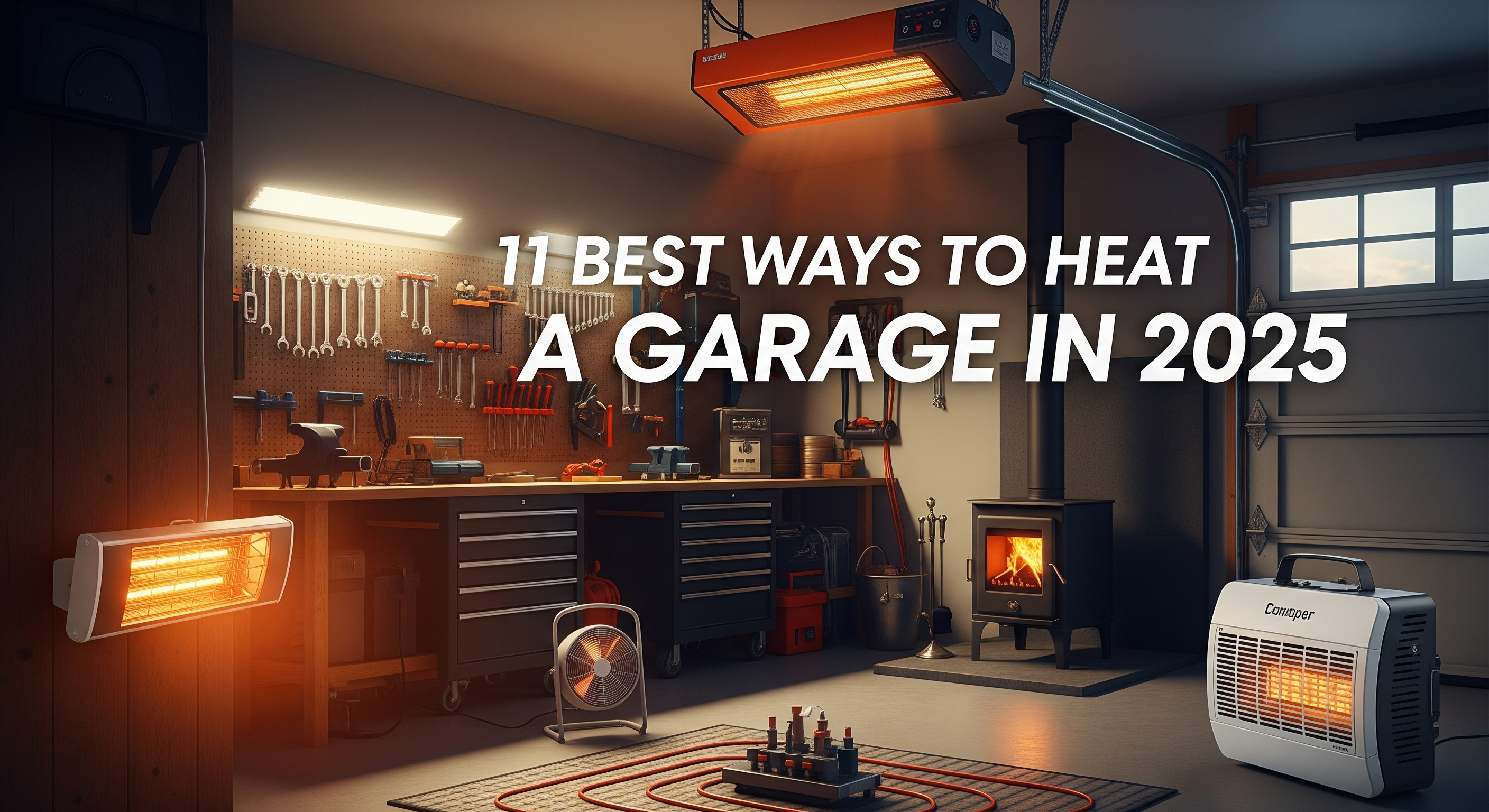 Best ways to heat a garage including portable heaters and mini split systems