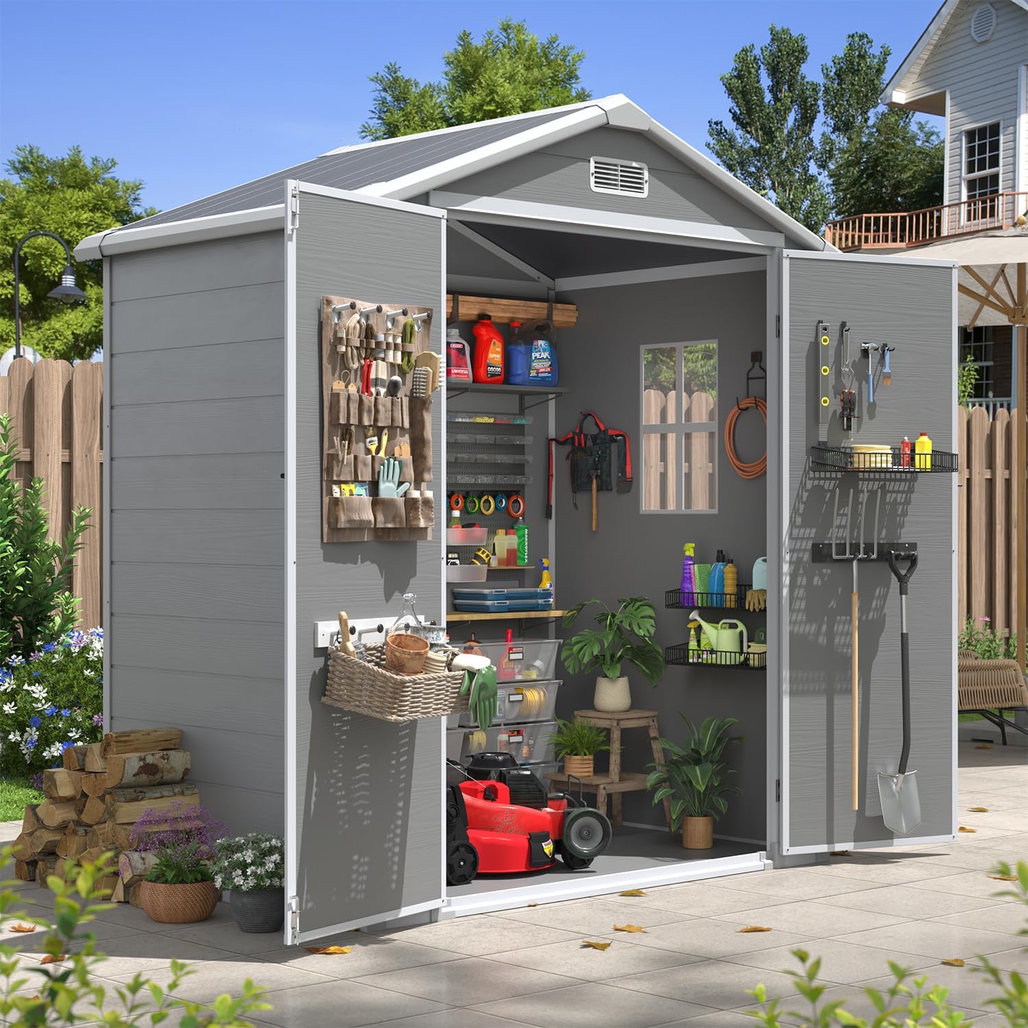 Aoxun 6×4 FT Outdoor Storage Shed review