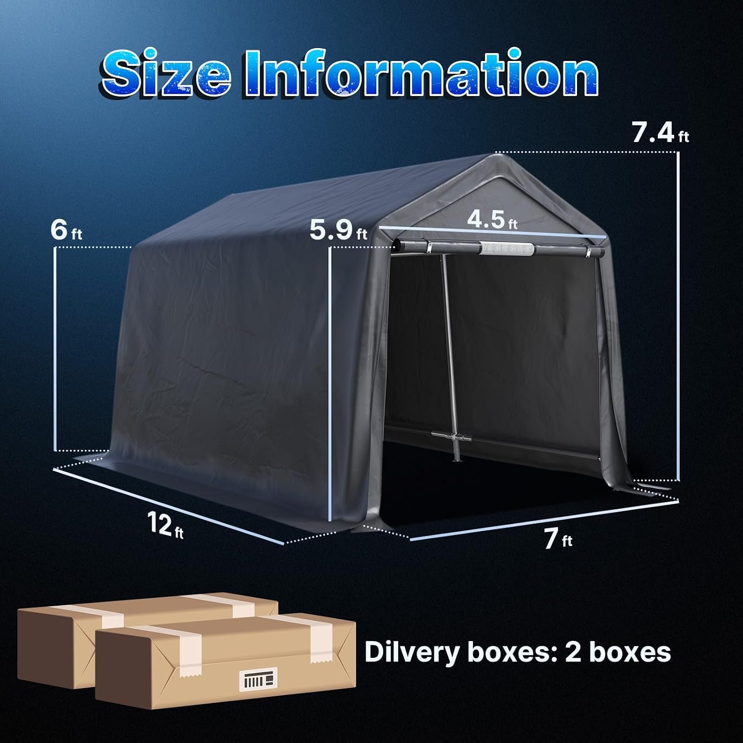 Best Portable Garage 2026: ADVANCE OUTDOOR 7×12 ft — Easy Setup, Triple-Layer Cover